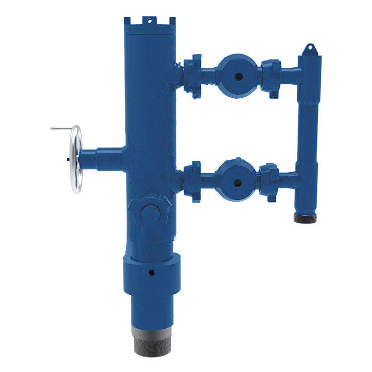 5-1/2' API Gehäuse LTC Buckle verbunden 35Mpa Arbeitsdruck Doppelstecker Zementkopf mit Holzverpackung 450KG